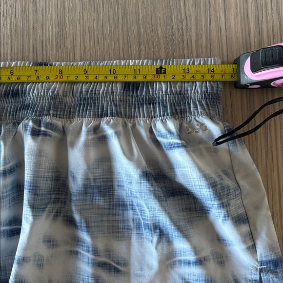 DSG Women’s Blue Tie Dye Running Shorts Built-In Liner Size M 3” Inseam - Picture 5 of 7